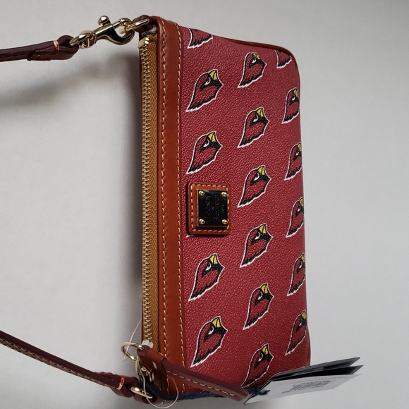 Dooney & Bourke bag NFL Arizona Cardinals slim wristlet, NEW red sea - Picture 7 of 15